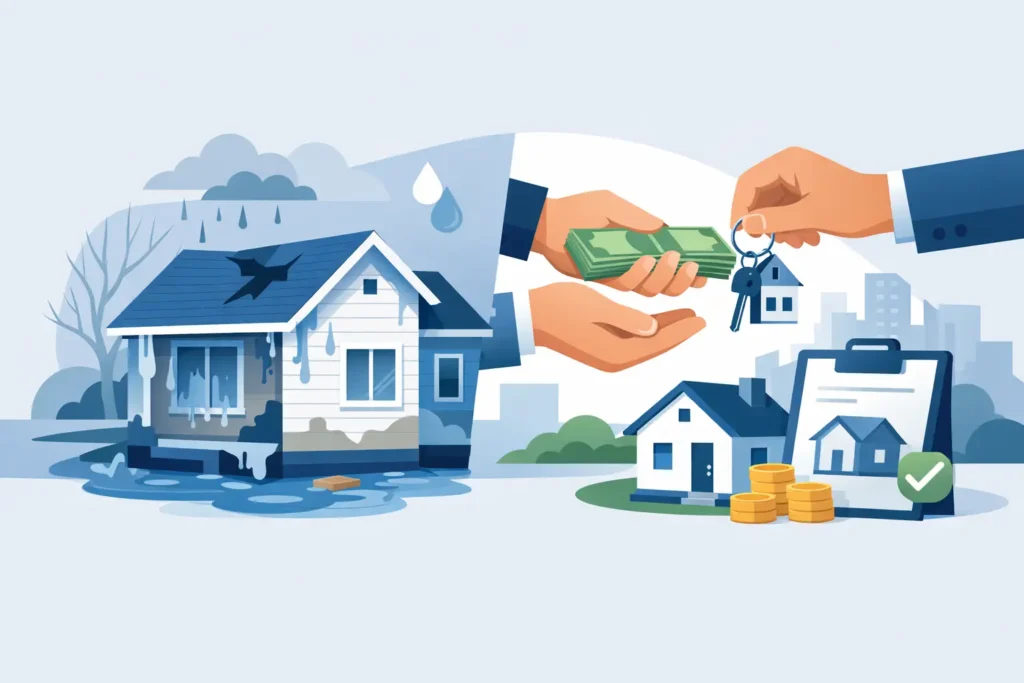 Sell a Water Damaged House As Is Without Repairs